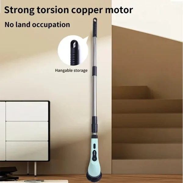 Wireless Electric Cleaning Brush Bathroom Window Kitchen Automotive Multifunctional Household Rotating Cleaning Machine - Image 5