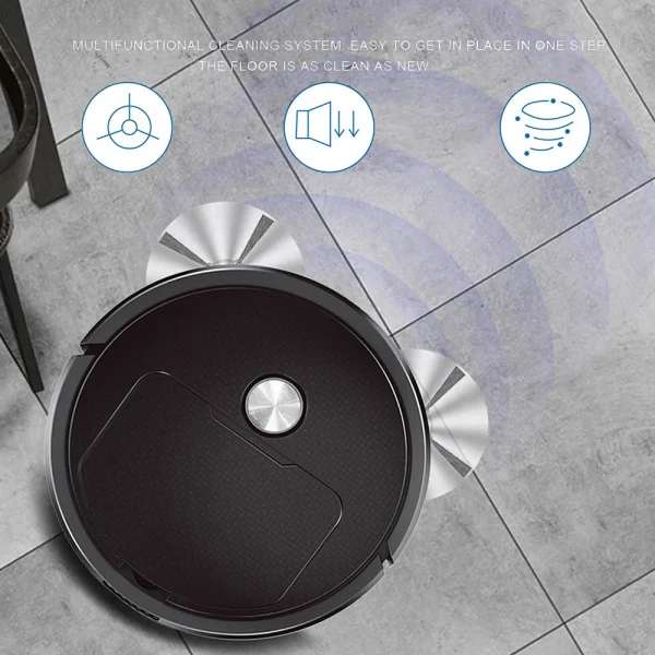 NEW 3 In 1 Smart Sweeping Robot Home Mini Sweeper Sweeping and Vacuuming Wireless Vacuum Cleaner Sweeping Robots For Home Use - Image 2