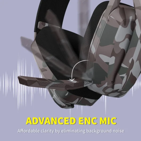 BW06 2.4GHz Wireless Gaming Headset with Mic for PS5 PS4 PC Mac Play-station Bluetooth Gaming Headset with Microphone - Image 4