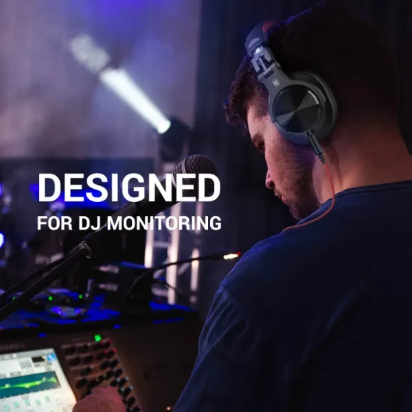 Wired Over Ear Headphone With Mic Studio DJ Headphones Professional Monitor Recording & Mixing Headset For Gaming - Image 5