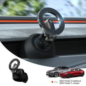 Tesla Magnetic Car Phone Holder 2025 Model 3 Y Highland Juniper Air Vent Mount Car Bracket Stand 360 Degree Rotatable