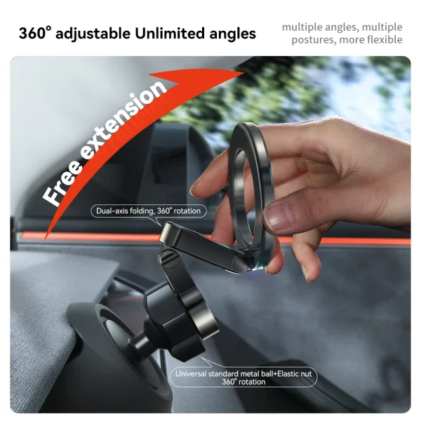Tesla Magnetic Car Phone Holder 2025 Model 3 Y Highland Juniper Air Vent Mount Car Bracket Stand 360 Degree Rotatable - Image 3