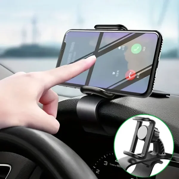 Car Phone Holder Stand Universal Dashboard Car Clip Mount GPS Bracket Car Mobile Phone Support in Car For iPhone Xiaomi Samsung - Image 2