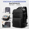 Vacuum Backpack Travel Bag for Men Large Capacity Air-back Backpack Business Laptop Backpack Women Expandable Backpack School Bag