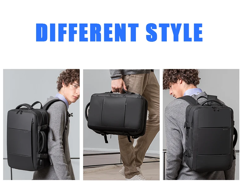 Expandable Men's Backpack Waterproof 17.3 in Laptop Backpack Man Large Capacity Hiking Travel Bag Male Backpacks for Men