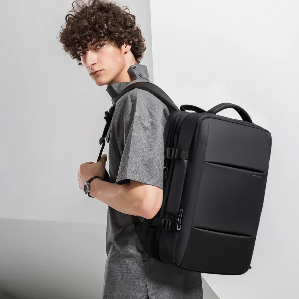 Expandable Men's Backpack Waterproof 17.3 in Laptop Backpack Man Large Capacity Hiking Travel Bag Male Backpacks for Men - Image 6