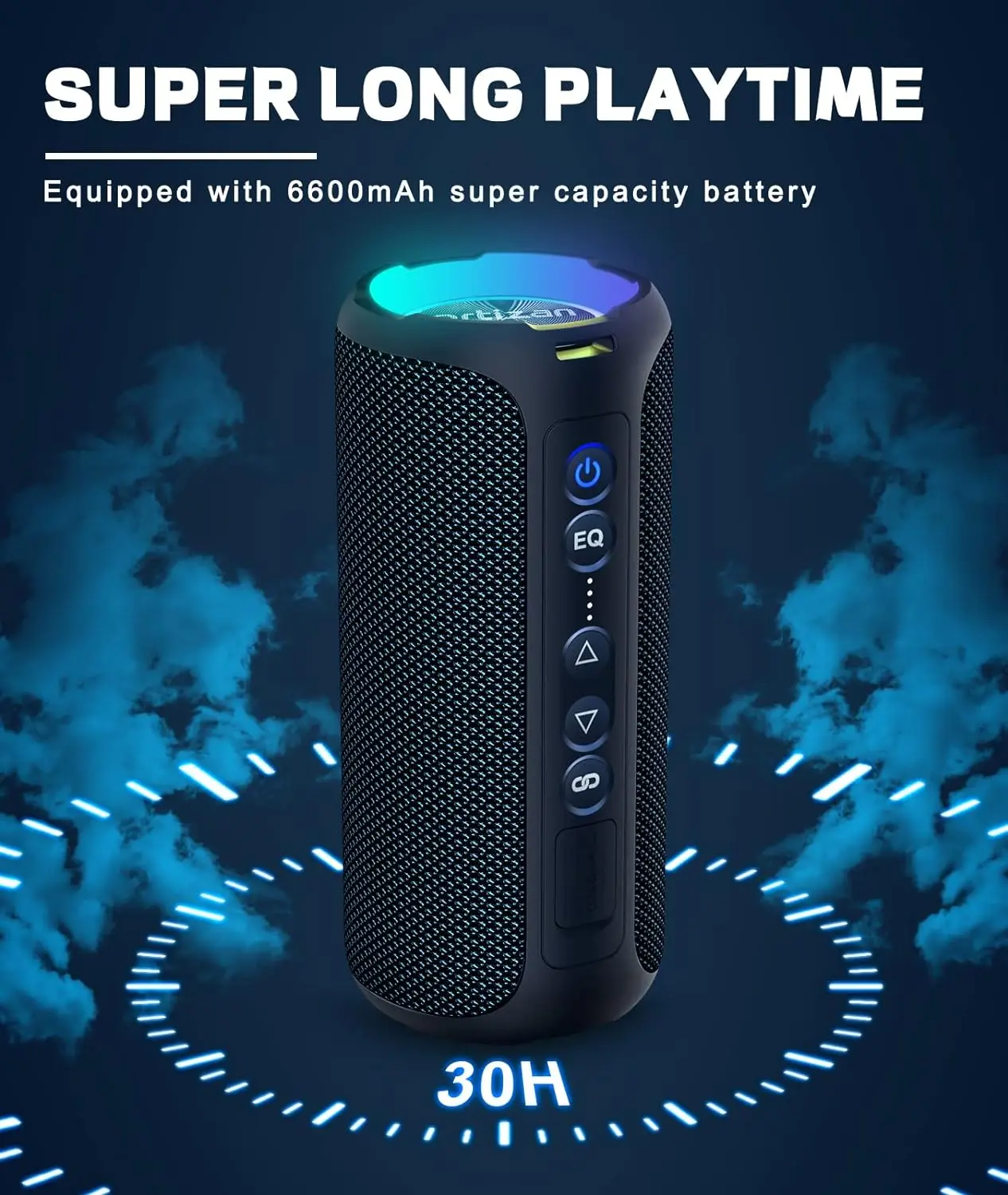 Ortizan Bluetooth Speakers 40W Enhanced Bass Portable Outdoor Wireless Speaker 30Hrs IP7 Waterproof Shower Speaker Bluetooth 5.3 Ortizan Bluetooth Speakers 40W Enhanced Bass Portable Outdoor Wireless Speaker 30Hrs IP7 Waterproof Shower Speaker Bluetooth 5.3