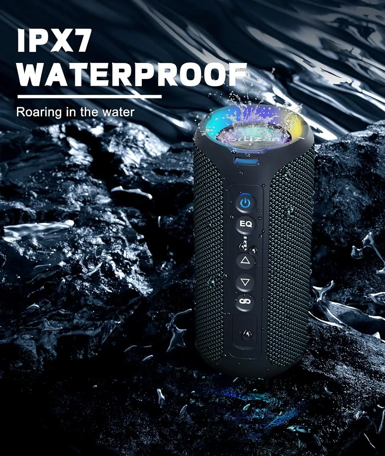 Ortizan Bluetooth Speakers 40W Enhanced Bass Portable Outdoor Wireless Speaker 30Hrs IP7 Waterproof Shower Speaker Bluetooth 5.3 Ortizan Bluetooth Speakers 40W Enhanced Bass Portable Outdoor Wireless Speaker 30Hrs IP7 Waterproof Shower Speaker Bluetooth 5.3