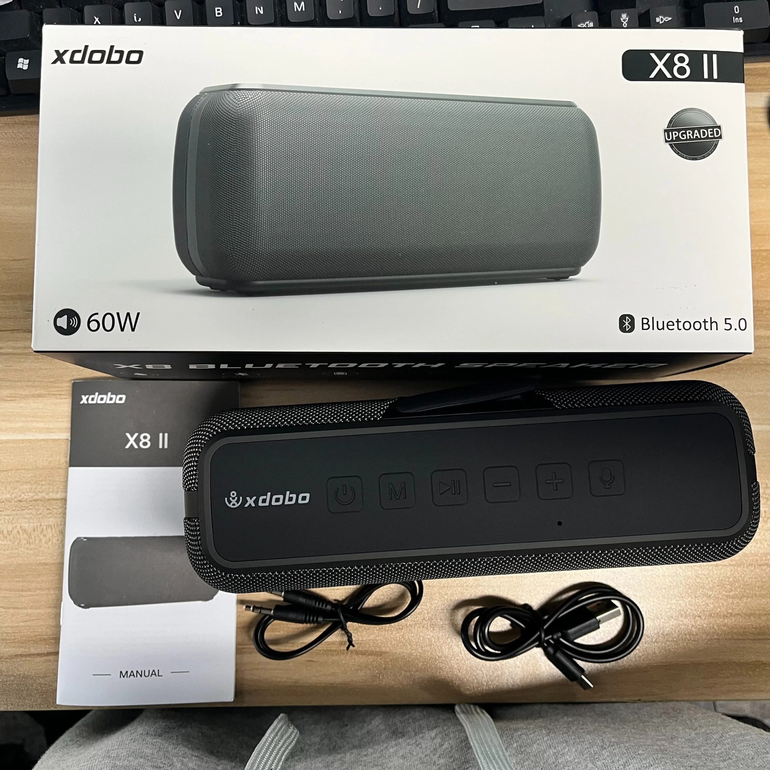 X8 II 60W Portable Bluetooth-Compatible Speakers 6600mAh Bass Sound Box Wireless Waterproof TWS Boombox X8 II 60W Portable Bluetooth-Compatible Speakers 6600mAh Bass Sound Box Wireless Waterproof TWS Boombox