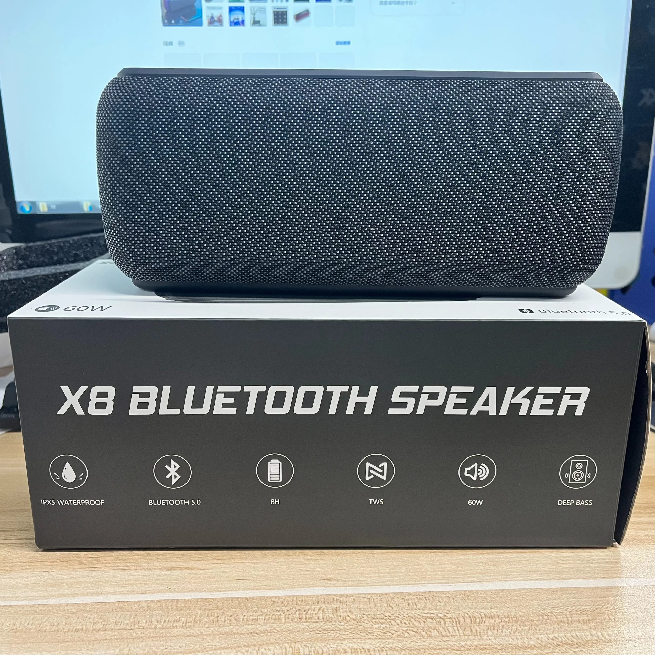 X8 II 60W Portable Bluetooth-Compatible Speakers 6600mAh Bass Sound Box Wireless Waterproof TWS Boombox X8 II 60W Portable Bluetooth-Compatible Speakers 6600mAh Bass Sound Box Wireless Waterproof TWS Boombox