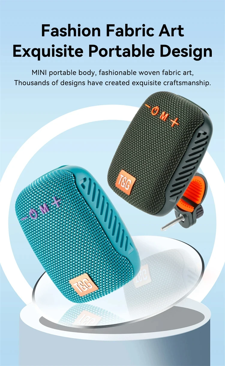 Outdoor Bicycle Bluetooth Speaker Portable Wireless Sound Box Rechargeable Handlebar Speaker Waterproof Bluetooth Speaker