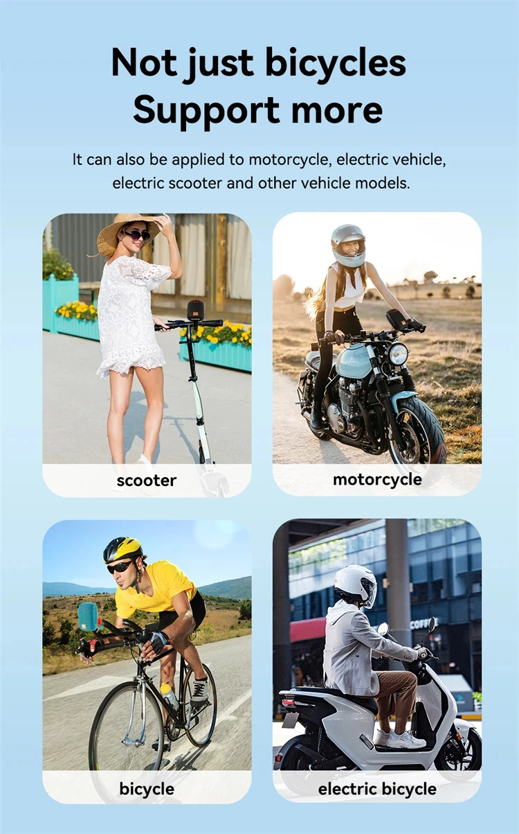 Outdoor Bicycle Bluetooth Speaker Portable Wireless Sound Box Rechargeable Handlebar Speaker Waterproof Bluetooth Speaker
