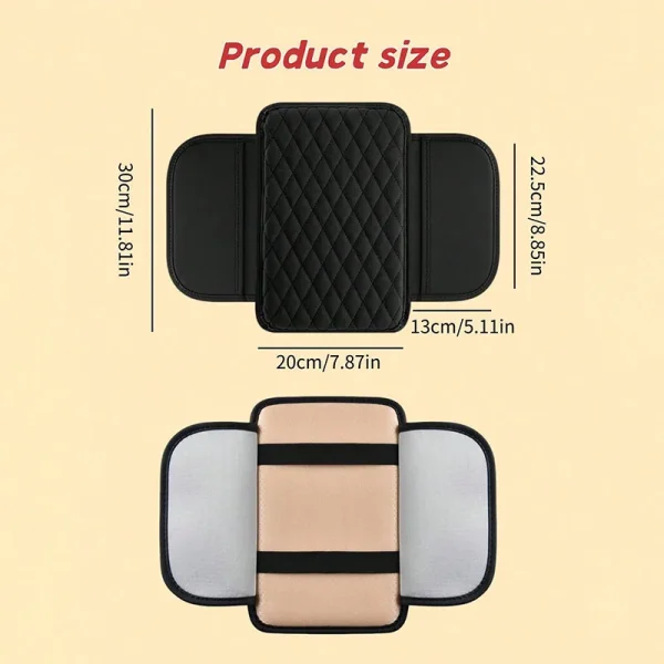 General Motors Armrest Storage - Durable PU Leather, Elastic Band, Side Storage Bag, Multi functional Armrest Easy to clean - Image 6