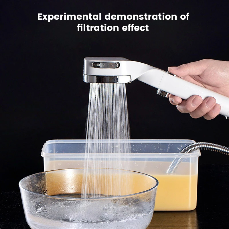 High Pressure Shower Head Water Saving 3 Modes Shower Heads Adjustable One-Key Stop Water Massage Sprayer Bathroom Accessories High Pressure Shower Head Water Saving 3 Modes Shower Heads Adjustable One-Key Stop Water Massage Sprayer Bathroom Accessories