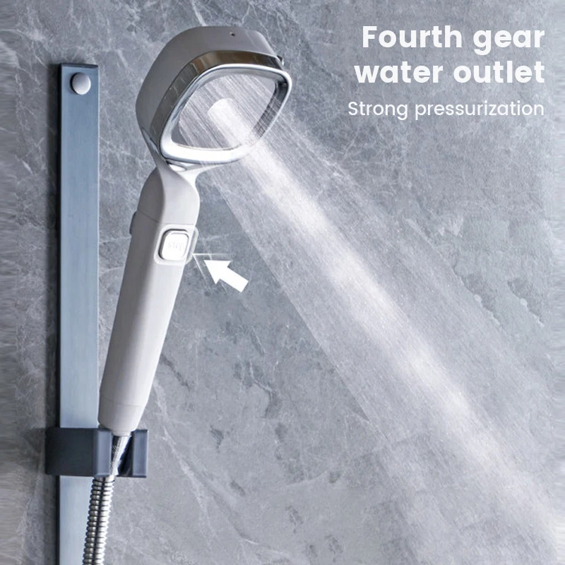High Pressure Shower Head Water Saving 3 Modes Shower Heads Adjustable One-Key Stop Water Massage Sprayer Bathroom Accessories High Pressure Shower Head Water Saving 3 Modes Shower Heads Adjustable One-Key Stop Water Massage Sprayer Bathroom Accessories