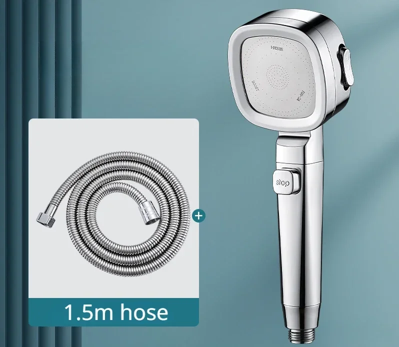 Silver with hose