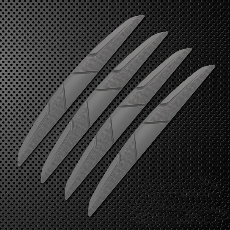 4PCS Car Door Edge Anti-collision Protector Bar Stickers Silicone Side Protection Guards Rear View Mirror Cover Protection Strip