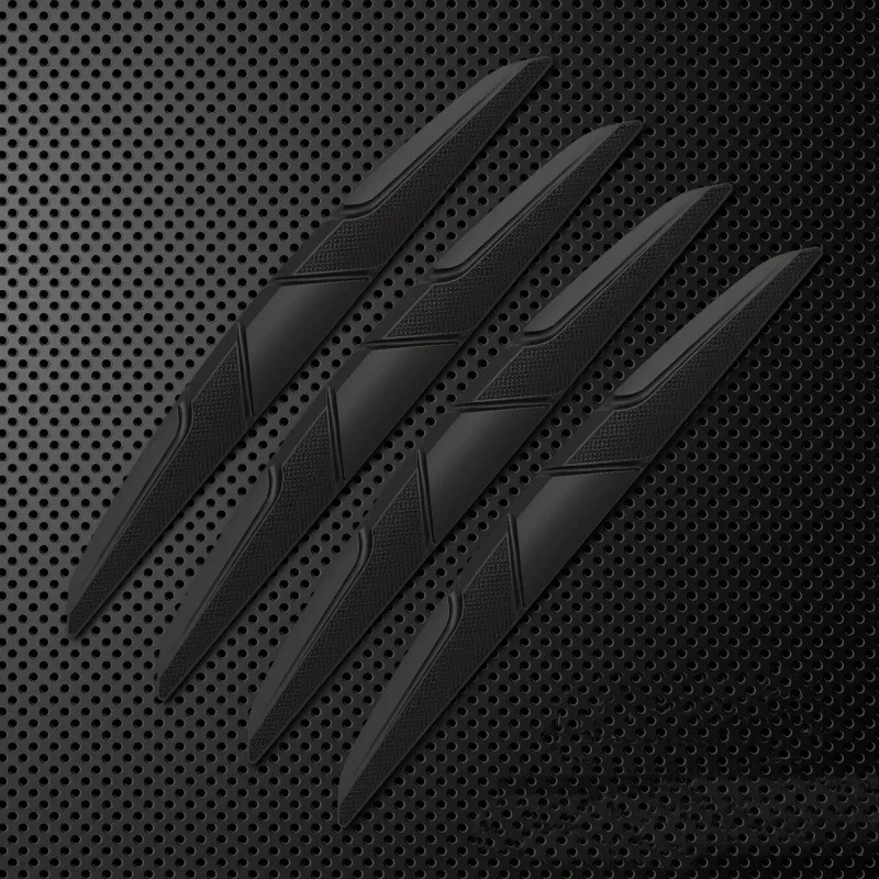 4PCS Car Door Edge Anti-collision Protector Bar Stickers Silicone Side Protection Guards Rear View Mirror Cover Protection Strip