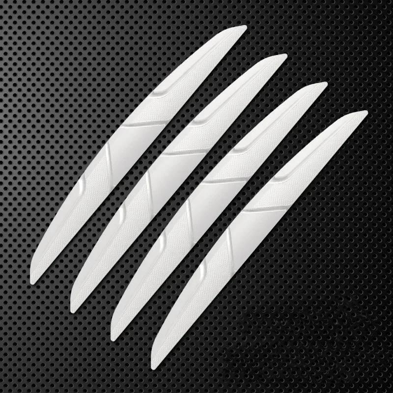 4PCS Car Door Edge Anti-collision Protector Bar Stickers Silicone Side Protection Guards Rear View Mirror Cover Protection Strip