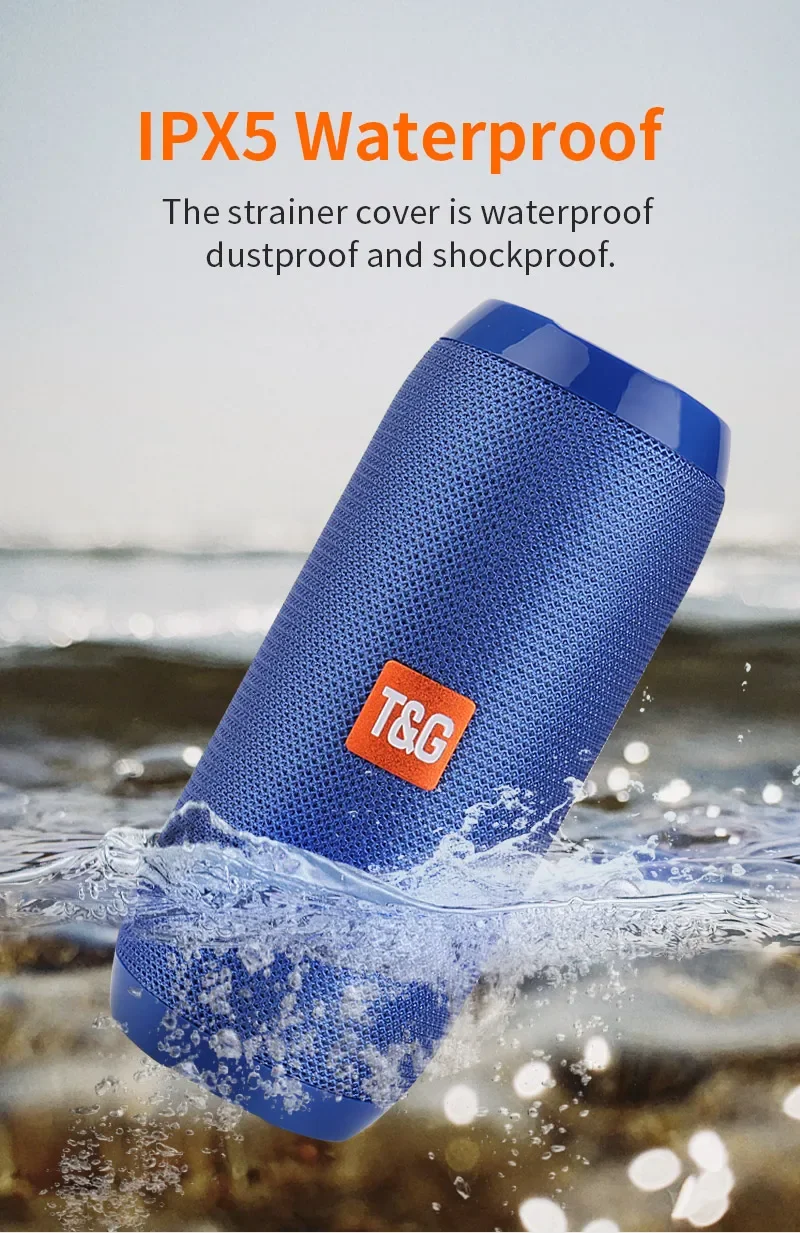 Portable Speaker Wireless Bluetooth-compatible Subwoofer Outdoor Waterproof Loudspeaker Stereo Surround Support FM RadioTF Portable Speaker Wireless Bluetooth-compatible Subwoofer Outdoor Waterproof Loudspeaker Stereo Surround Support FM RadioTF