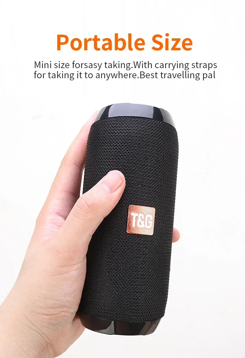 Portable Speaker Wireless Bluetooth-compatible Subwoofer Outdoor Waterproof Loudspeaker Stereo Surround Support FM RadioTF Portable Speaker Wireless Bluetooth-compatible Subwoofer Outdoor Waterproof Loudspeaker Stereo Surround Support FM RadioTF