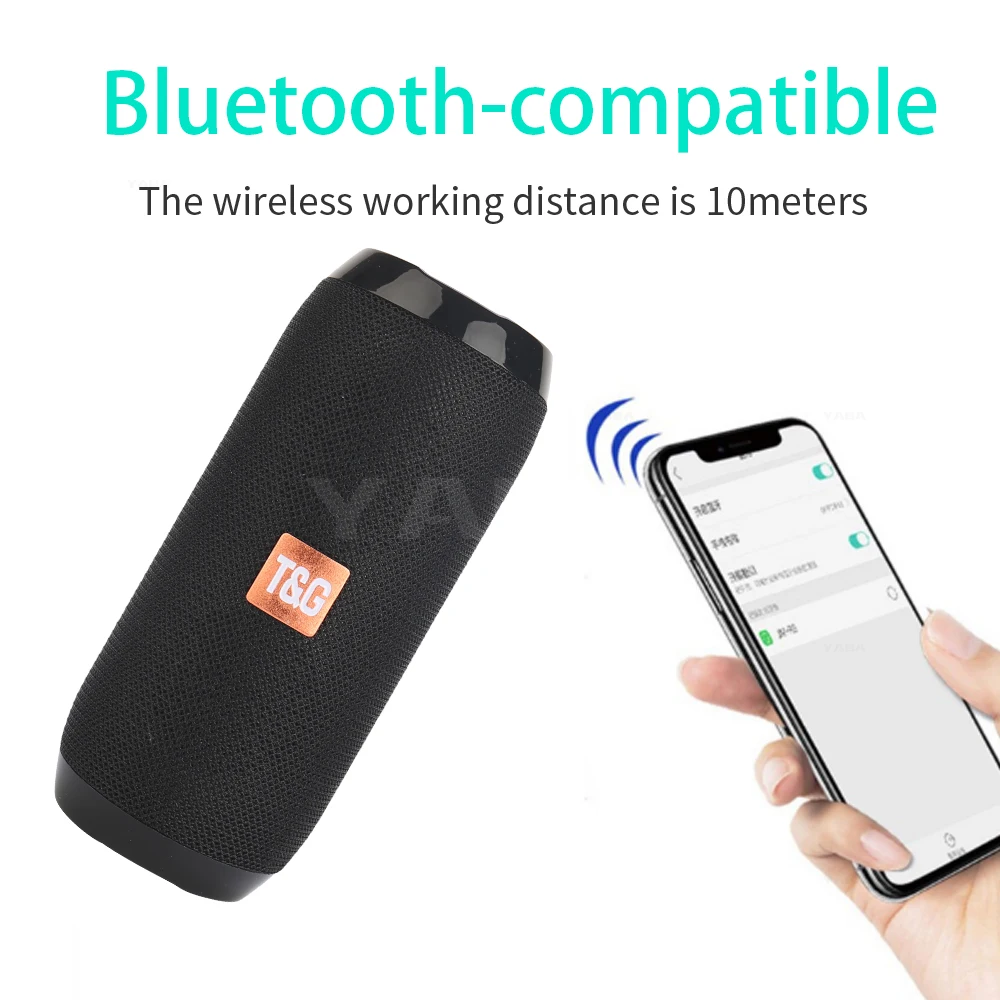 Portable Speaker Wireless Bluetooth-compatible Subwoofer Outdoor Waterproof Loudspeaker Stereo Surround Support FM RadioTF Portable Speaker Wireless Bluetooth-compatible Subwoofer Outdoor Waterproof Loudspeaker Stereo Surround Support FM RadioTF