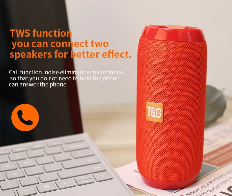 Portable Speaker Wireless Bluetooth-compatible Subwoofer Outdoor Waterproof Loudspeaker Stereo Surround Support FM RadioTF Portable Speaker Wireless Bluetooth-compatible Subwoofer Outdoor Waterproof Loudspeaker Stereo Surround Support FM RadioTF