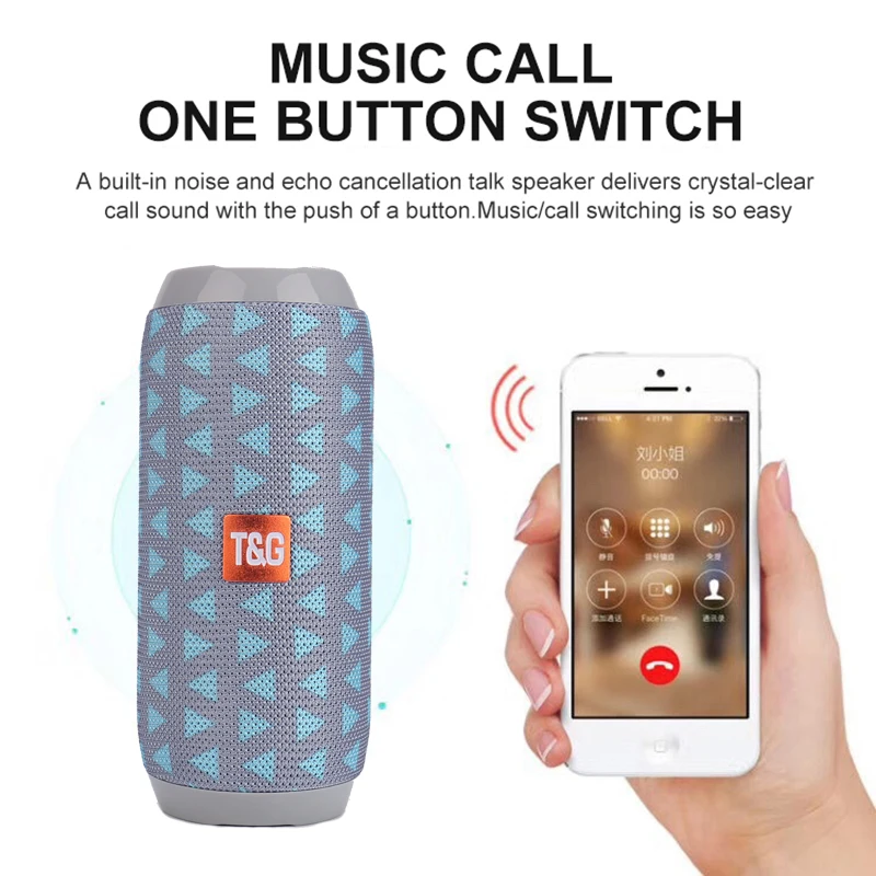 Portable Speaker Wireless Bluetooth-compatible Subwoofer Outdoor Waterproof Loudspeaker Stereo Surround Support FM RadioTF Portable Speaker Wireless Bluetooth-compatible Subwoofer Outdoor Waterproof Loudspeaker Stereo Surround Support FM RadioTF