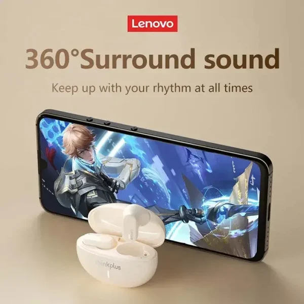 Lenovo ThinkPlus LP19 Wireless Bluetooth V5.1 Headset Sports In-Ear Dual Mode Earphones HD Microphone HiFi Sound Touch Headphones - Image 3