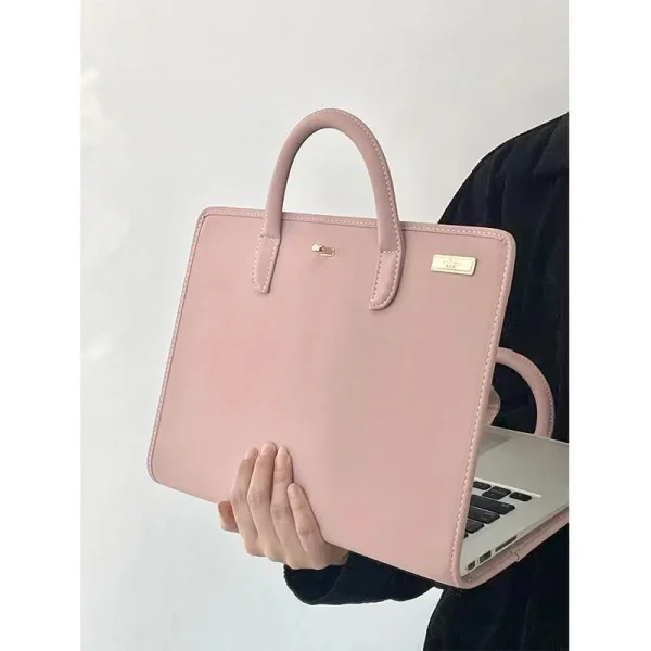 Laptop Sleeve Pink Notebook Bag for Girls Protective Case with Handle Cute Computer Cover for 14/16 Inch Laptop case - Image 5