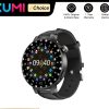 KUMI GT6 Pro 1.3 inch AMOLED smartwatch with 360x360 display, Bluetooth calling, 100+ sport modes, IP68 waterproof rating, and health monitoring features for Android and iOS users."