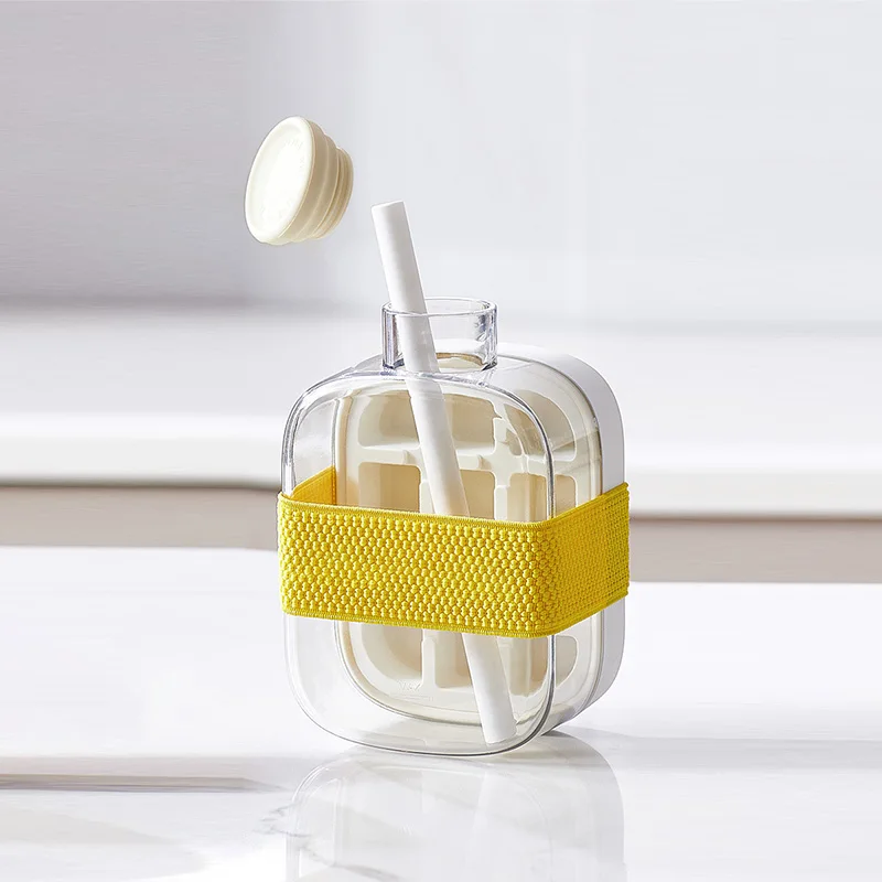 White 500ml straw