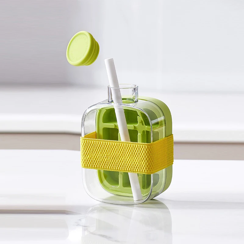 Green 500ml straw