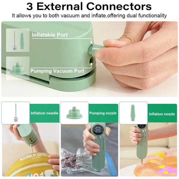 Portable Vacuum Sealer, Mini Wireless Sealing Machine — Household Food Packaging Device - Image 5