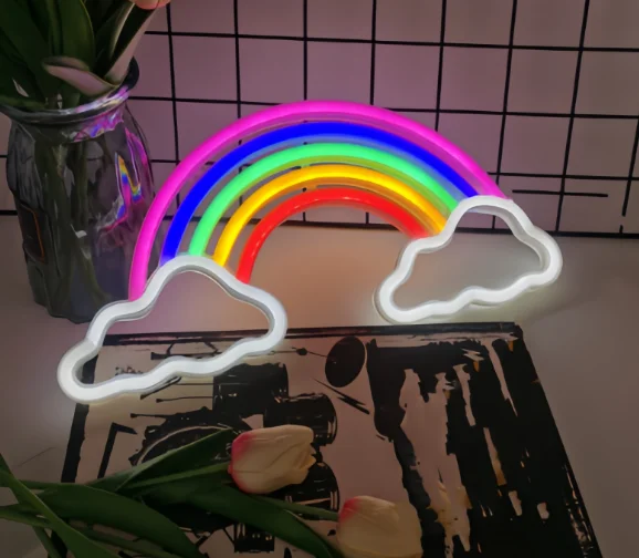 Rainbow clouds