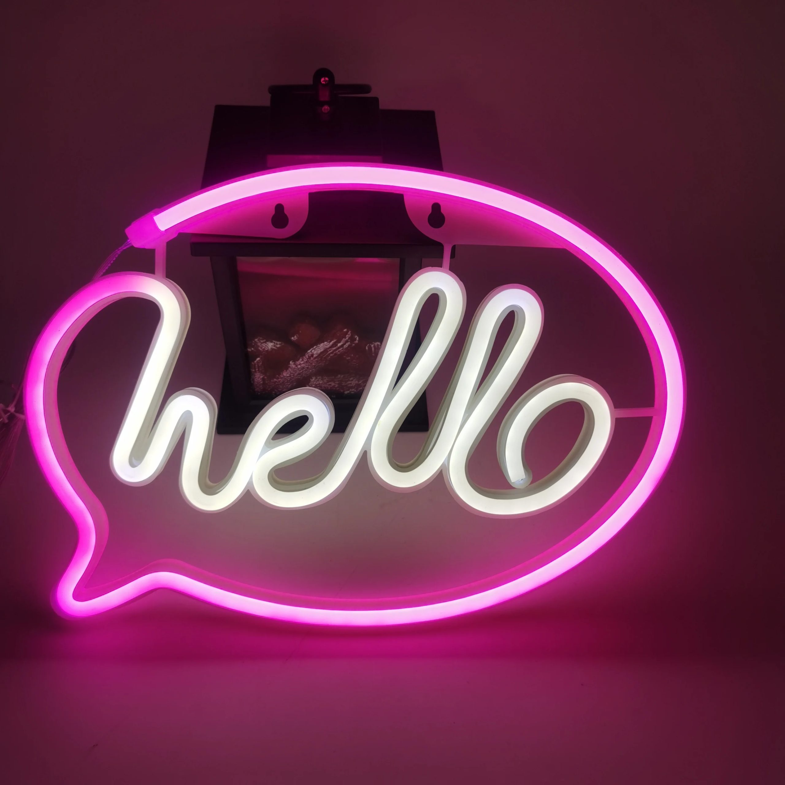 Hello pink frame