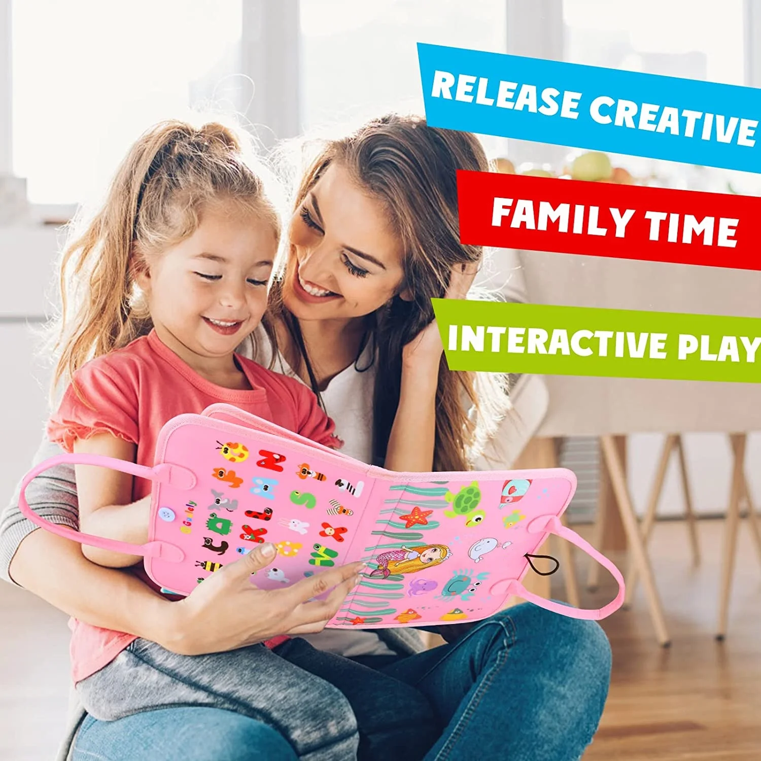 Montessori Toddler Busy Board,Autism Sensory Toys，Educational Activity Motor Skills Baby, Life Skills Learning Toys for Kids