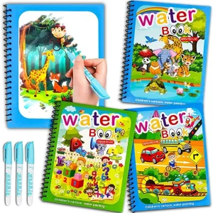 Montessori-inspired reusable magic water drawing book designed for children’s sensory play and early education.” Ask ChatGPT