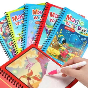 Magic water drawing and coloring book for kids — reusable painting toy perfect for birthday, Christmas, or New Year gifts