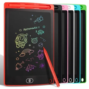 12-inch LCD writing tablet for kids with reusable screen, eye protection, lock function, and one-tap erase — ideal gift for boys and girls.