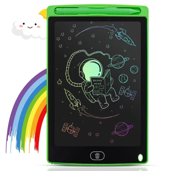 12" LCD Writing Tablet for Kids - Reusable Drawing Board with Eye Protection, Lock Function, Instant Erase - Gift for Boys Girls - Image 3