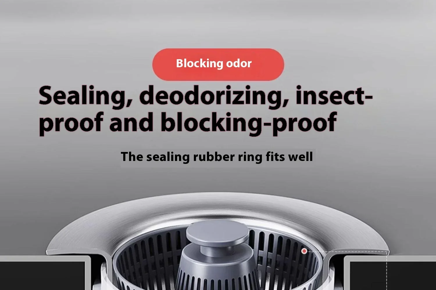 ZEXEF 3 in 1 Pop Up Sink Filter ABS Kitchen Sink Strainer Drain Basket Stopping Blockage Bouncing Core Leak-proof Plug Cover