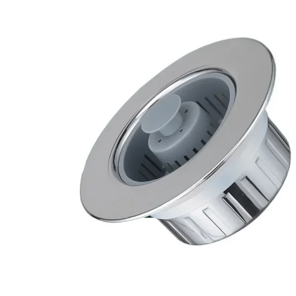 ZEXEF 3-in-1 Pop Up Sink Filter ABS Kitchen Sink Strainer Drain Basket Stopping Blockage Bouncing Core Leak-Proof Plug Cover - Image 5