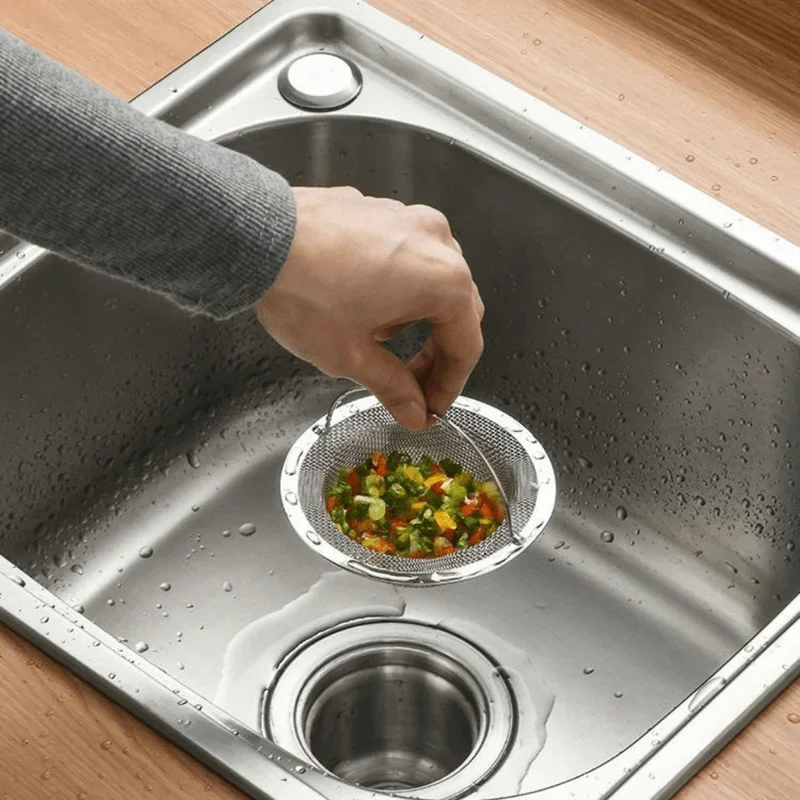 1/5PCS Sink Strainer Kitchen Drain Strainer Dish Drainer for Sink With Handle Metal Sink Strainer Floor Drain For Kitchenkit