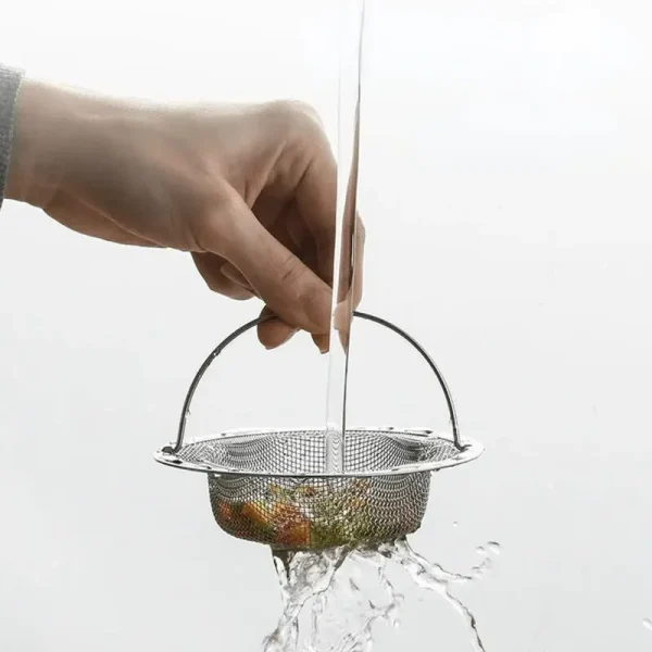 1/5 PCS Sink Strainer Kitchen Drain Strainer—Dish Drainer for Sink With Handle Metal Sink Strainer Floor Drain For Kitchen-kit - Image 3