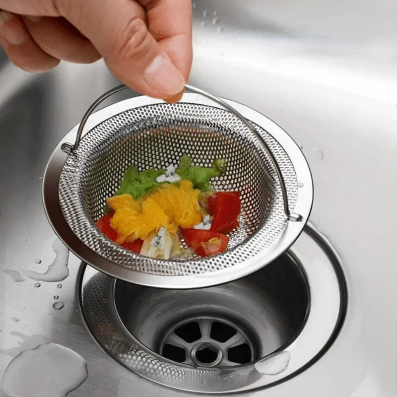1/5PCS Sink Strainer Kitchen Drain Strainer Dish Drainer for Sink With Handle Metal Sink Strainer Floor Drain For Kitchenkit