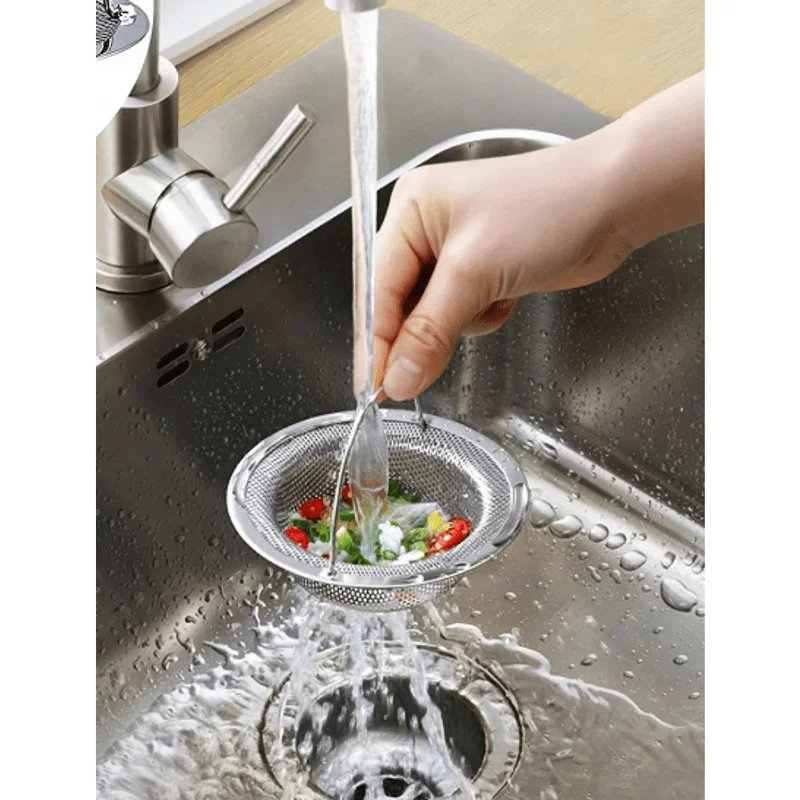 1/5PCS Sink Strainer Kitchen Drain Strainer Dish Drainer for Sink With Handle Metal Sink Strainer Floor Drain For Kitchenkit