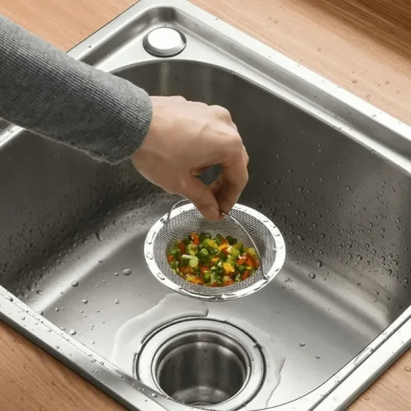 1/5 PCS Sink Strainer Kitchen Drain Strainer—Dish Drainer for Sink With Handle Metal Sink Strainer Floor Drain For Kitchen-kit - Image 4