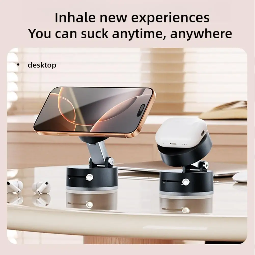 Double Sided Suction Cup Magnetic Phone Holder Lazy Multi-functional Foldable Storage Holder Vacuum Suction Phone Holder Double Sided Suction Cup Magnetic Phone Holder Lazy Multi-functional Foldable Storage Holder Vacuum Suction Phone Holder