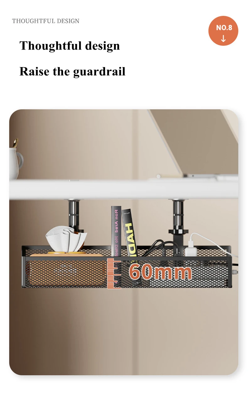 No Drilling Extendable Under Desk Cable Management Metal Cable Tray Under Desk With Clamp Retractable Power Strip Cord Holder No Drilling Extendable Under Desk Cable Management Metal Cable Tray Under Desk With Clamp Retractable Power Strip Cord Holder